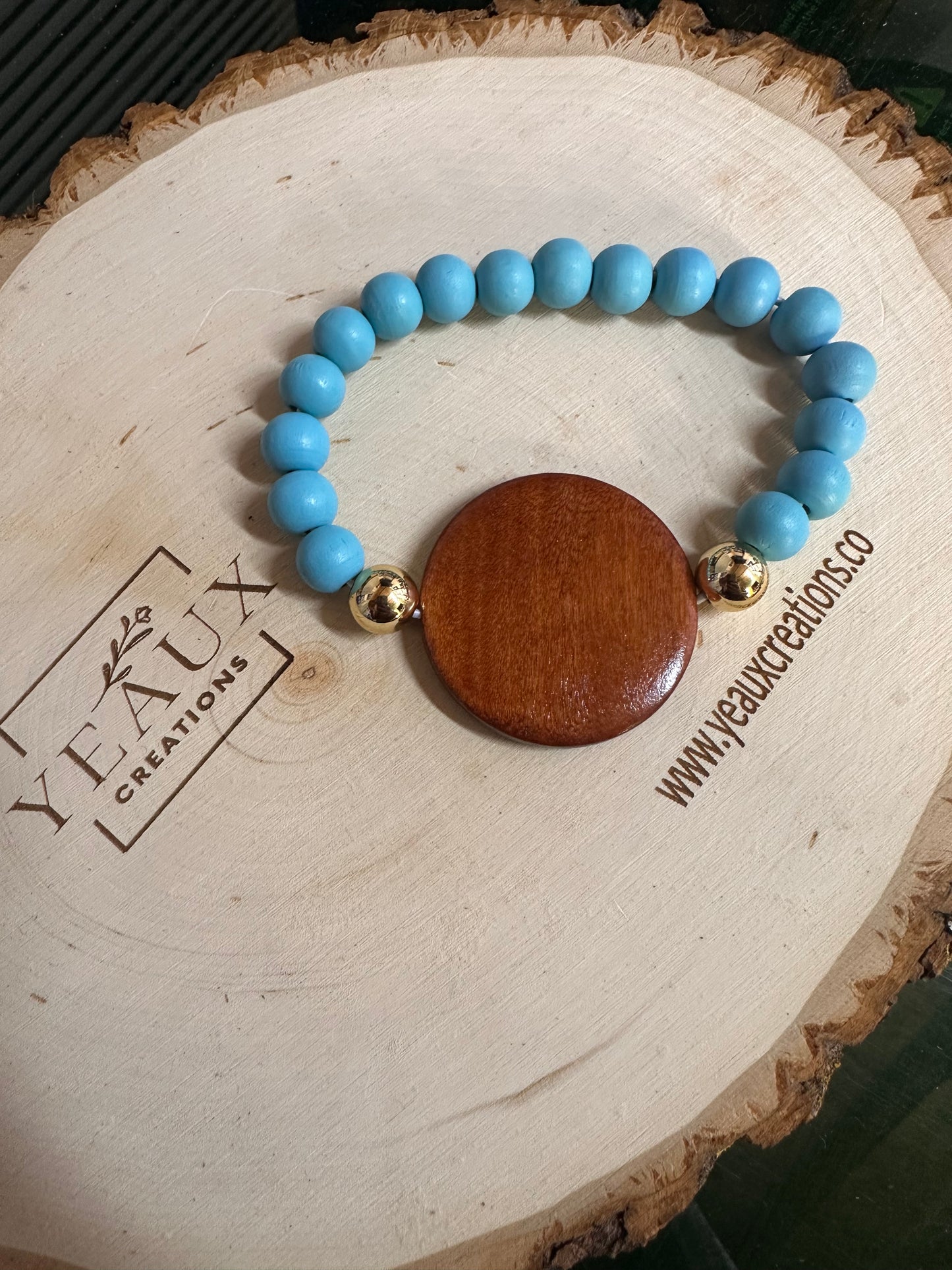 WOOD BEAD BRACELET