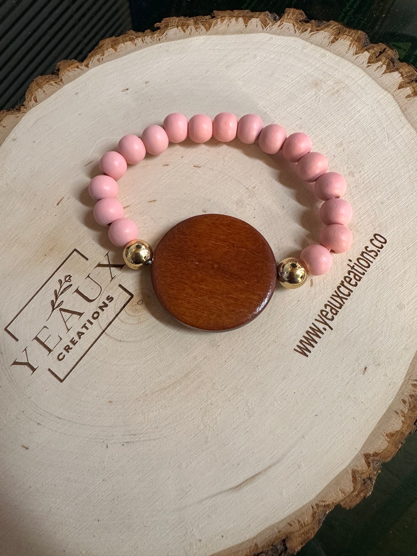 WOOD BEAD BRACELET
