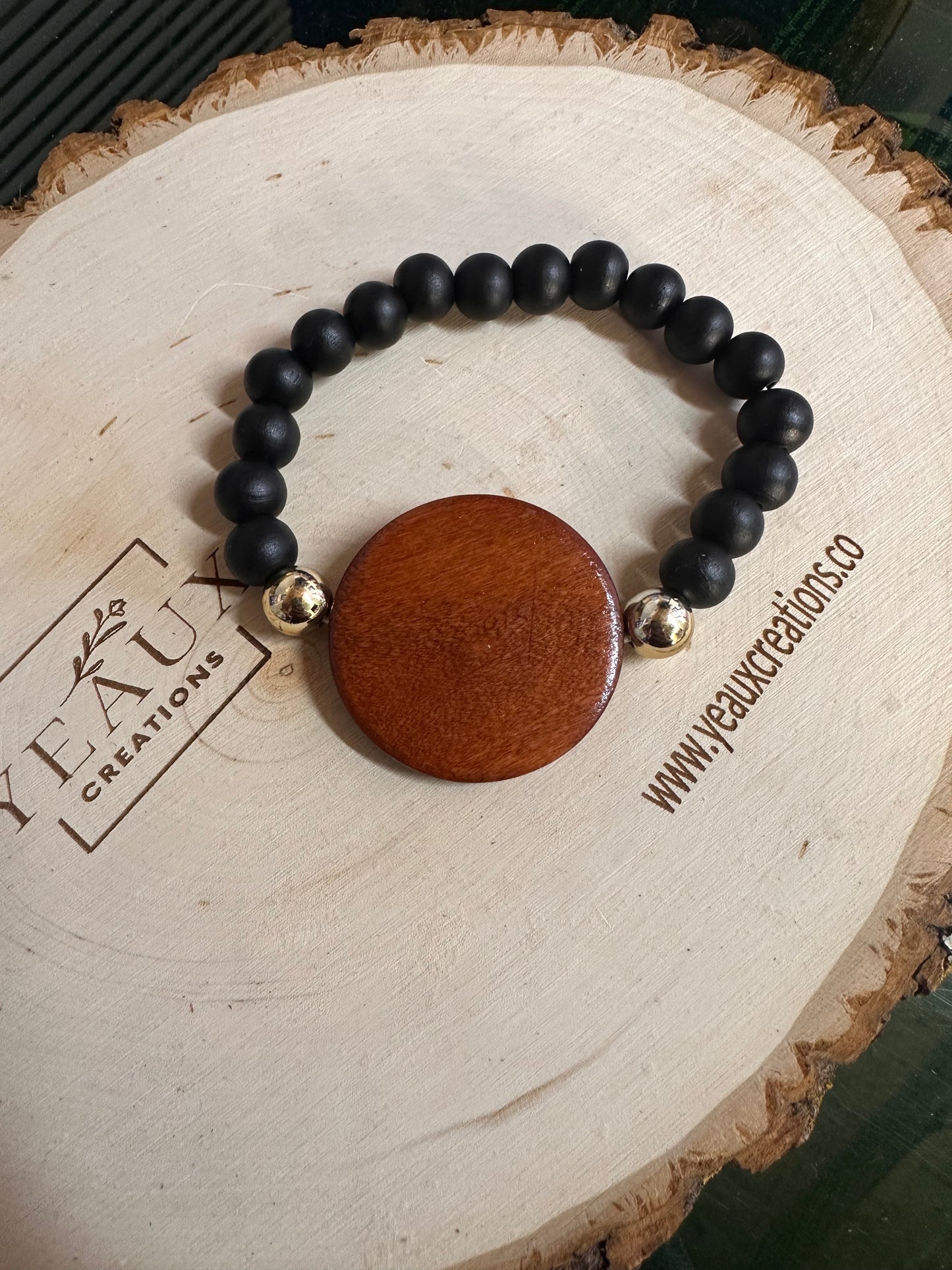 WOOD BEAD BRACELET