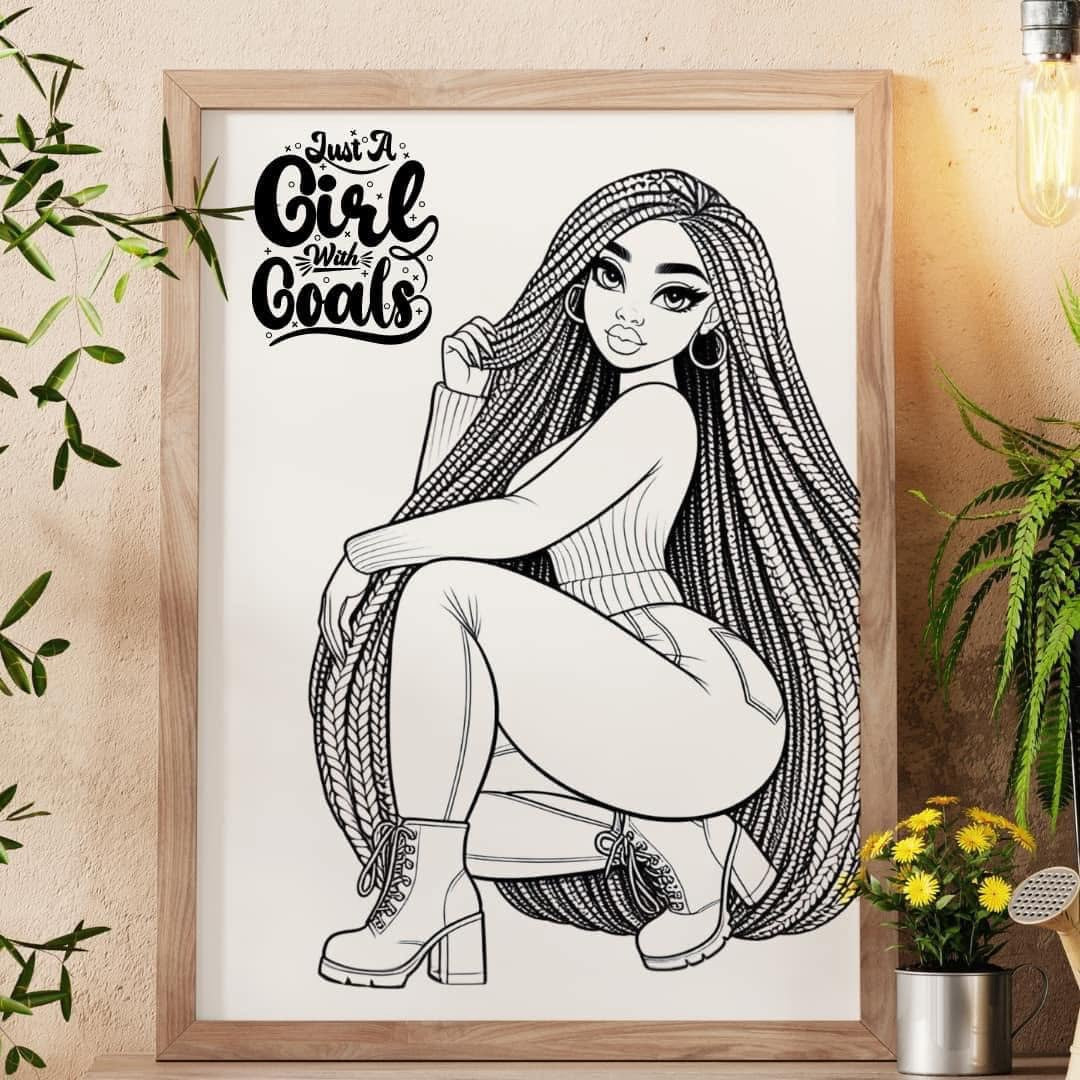 Paint Canvas with paint and brush