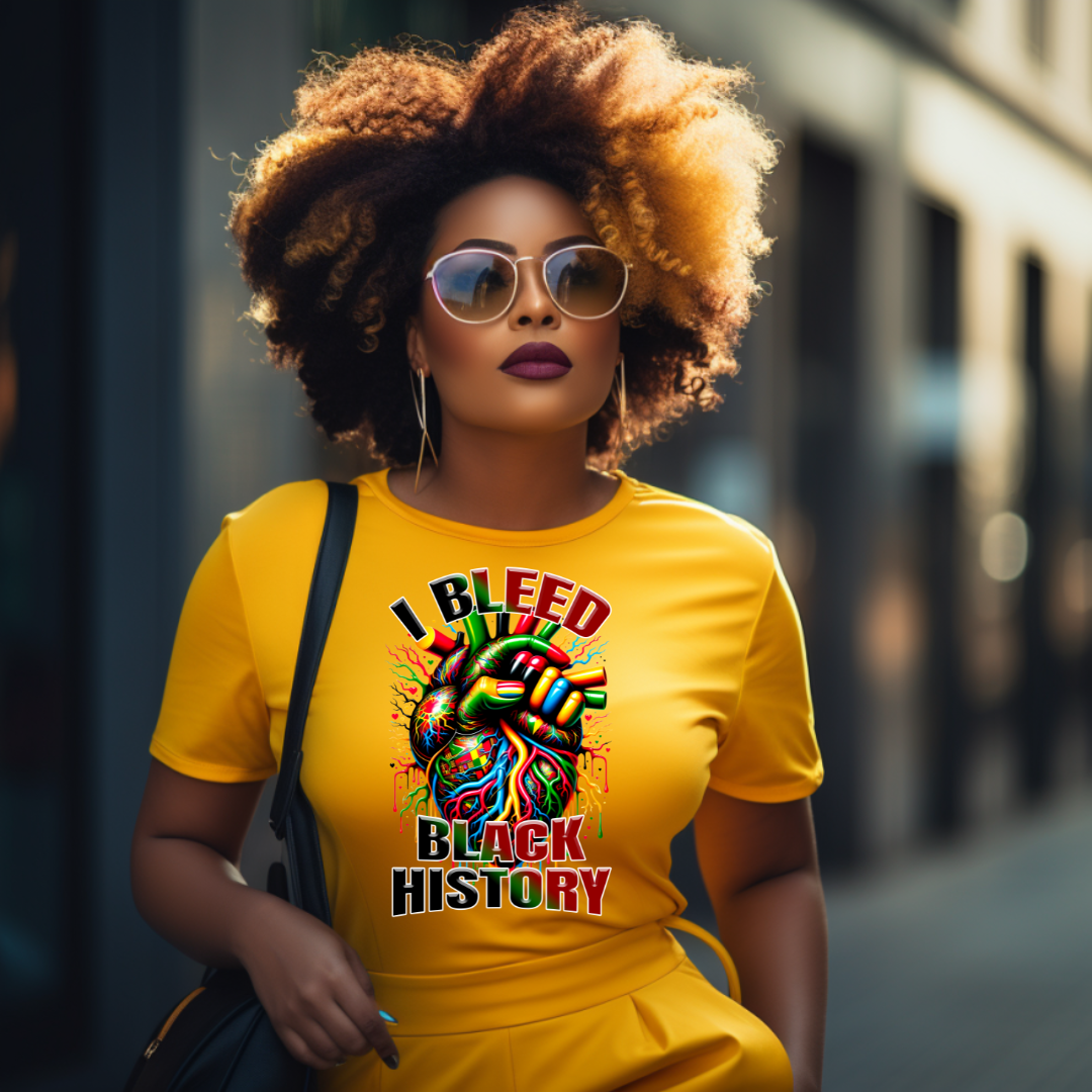 DTF Transfer- I BLEED BLACK HISTORY
