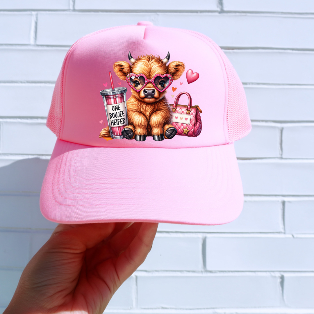 DTF HAT TRANSFER- ONE BOUJEE HEIFER