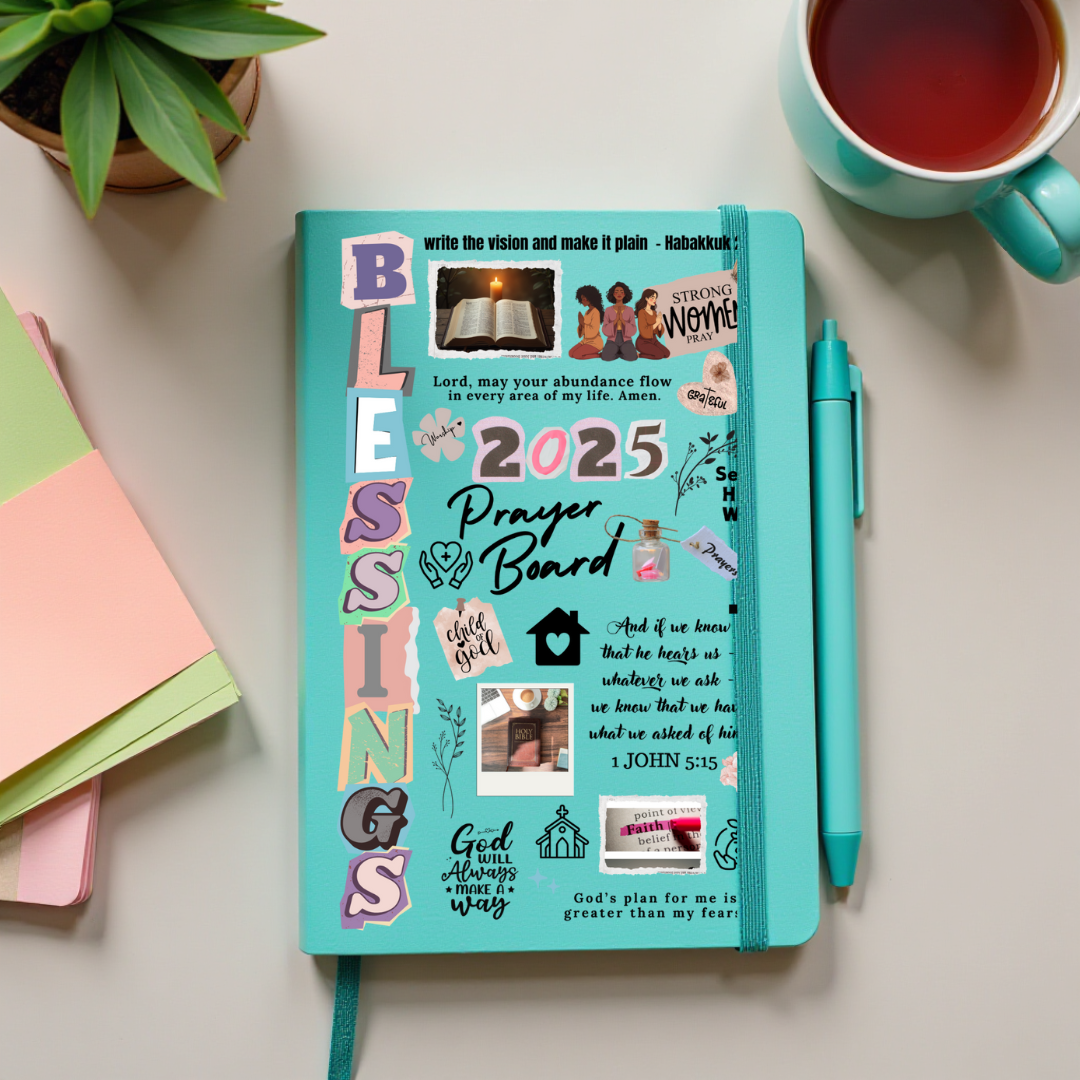 Journal Cover UV DTF- 2025 PRAYER BOARD