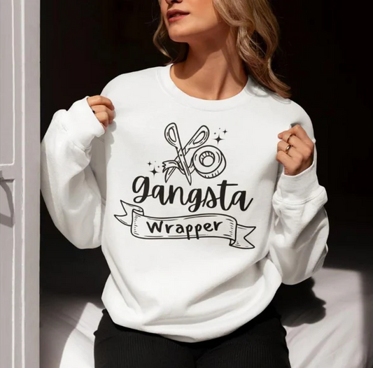 Single Color Screen Print- GANGSTA WRAPPER