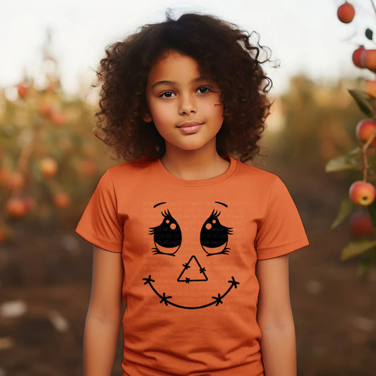 Single Color Screen Print- Jack O Lantern ()Youth