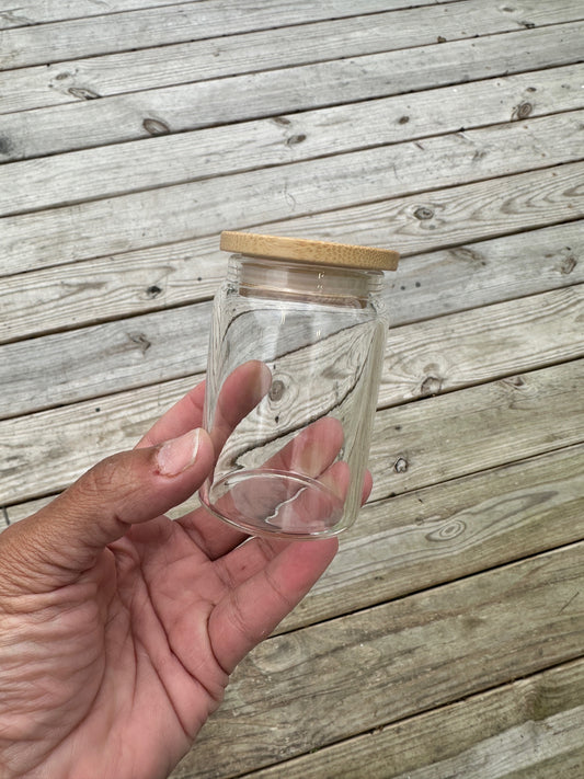 Blank 3.5oz  mini libbey Glass Can shot Glass