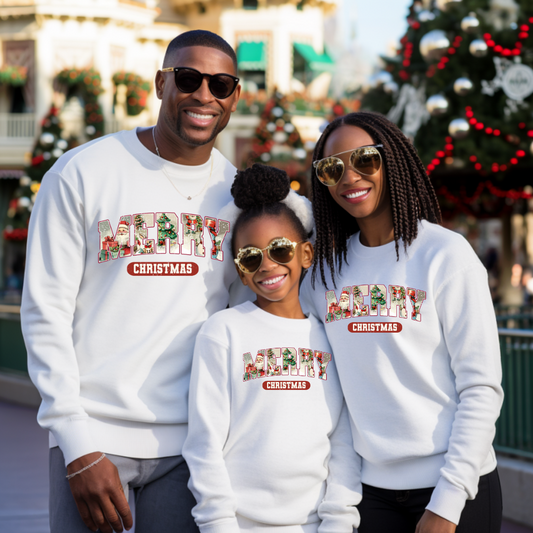 DTF Transfer-   VINTAGE MERRY CHRISTMAS (YOUTH)